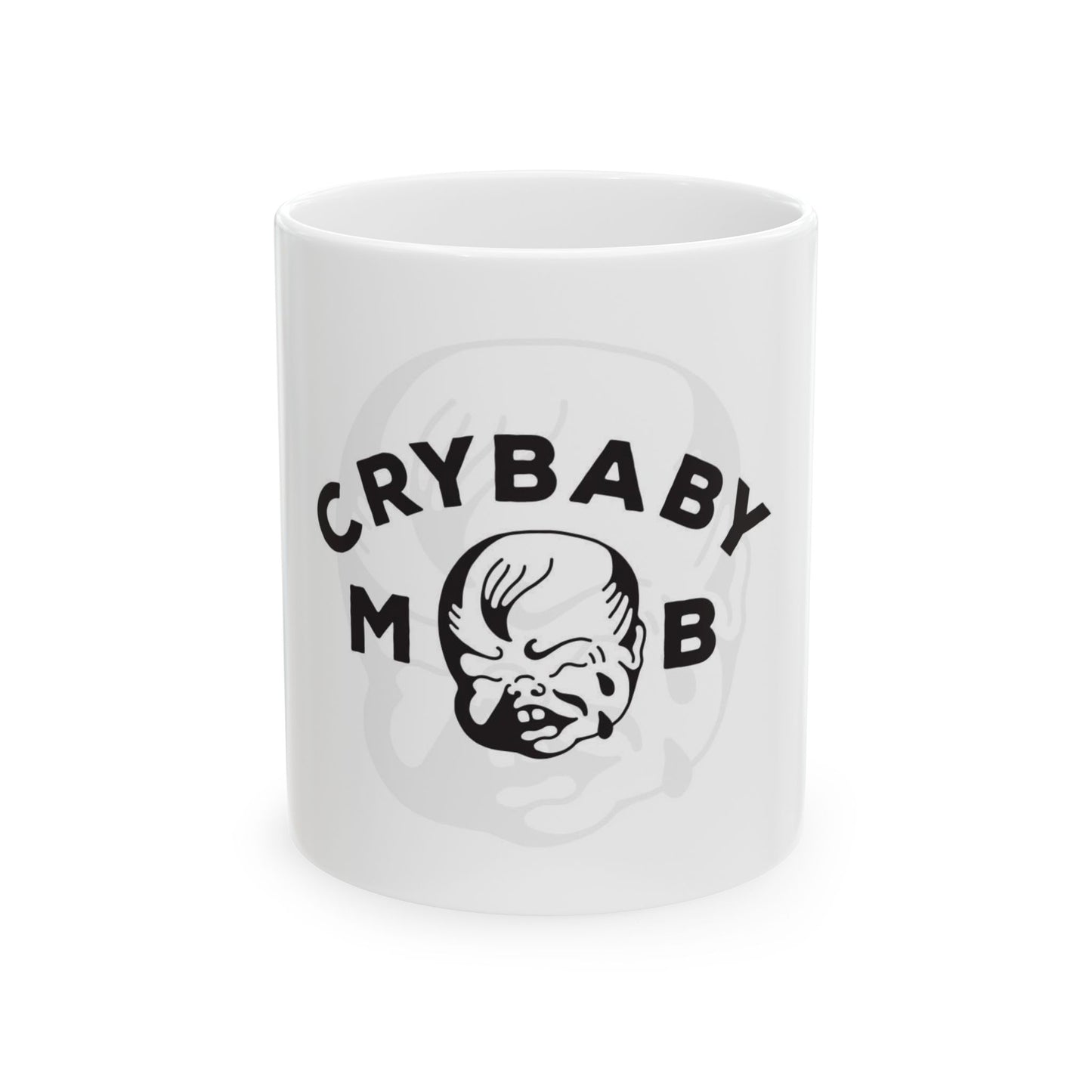 Crybaby Mob Ceramic Mug - 11oz & 15oz | Fun Gift for Coffee Lovers